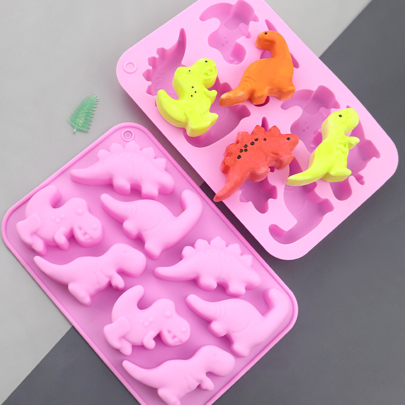 Soap Making Gloves - Blues Wholesale 8 Dinosaurs Cartoon Silicone