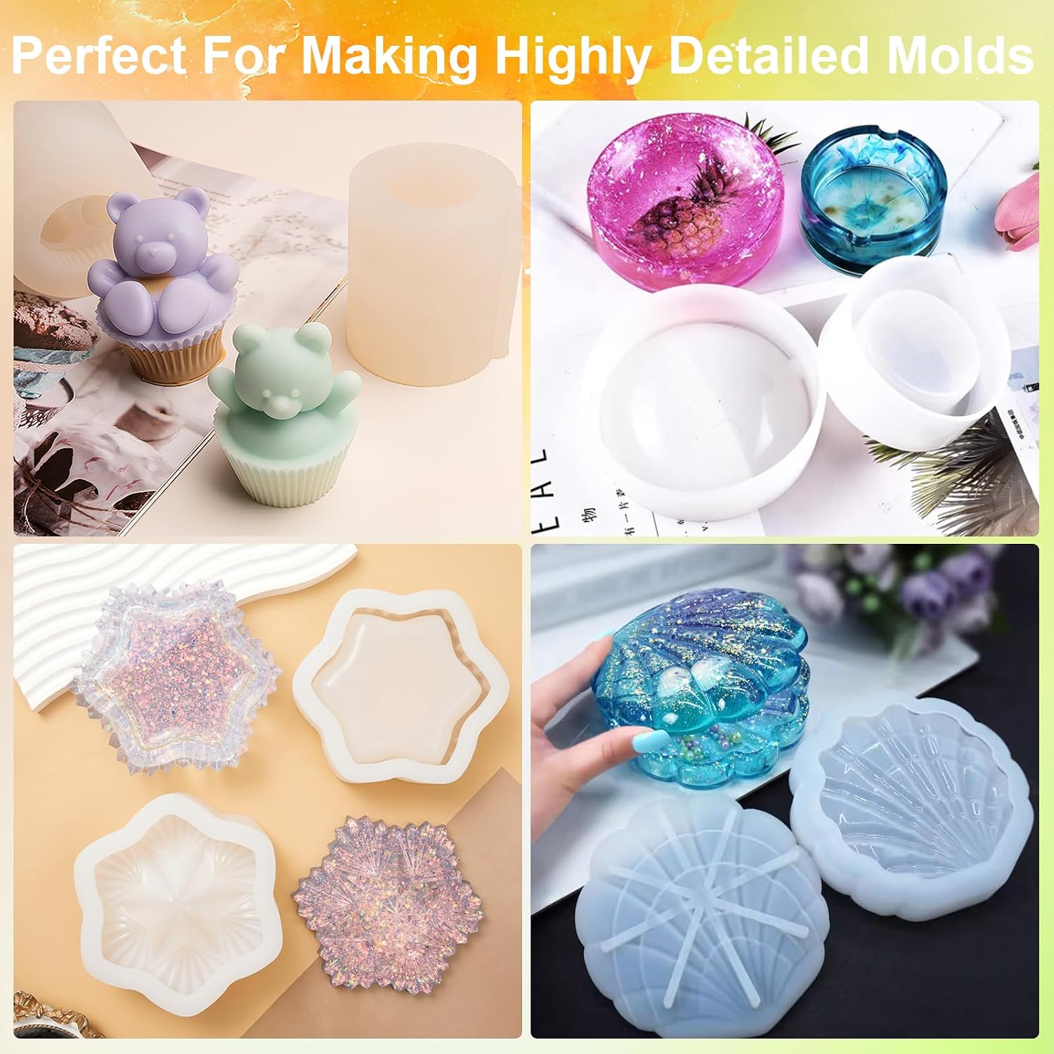 Silicone Mold Making Kit, 4LEl - Soap Making Kit 评论和价格