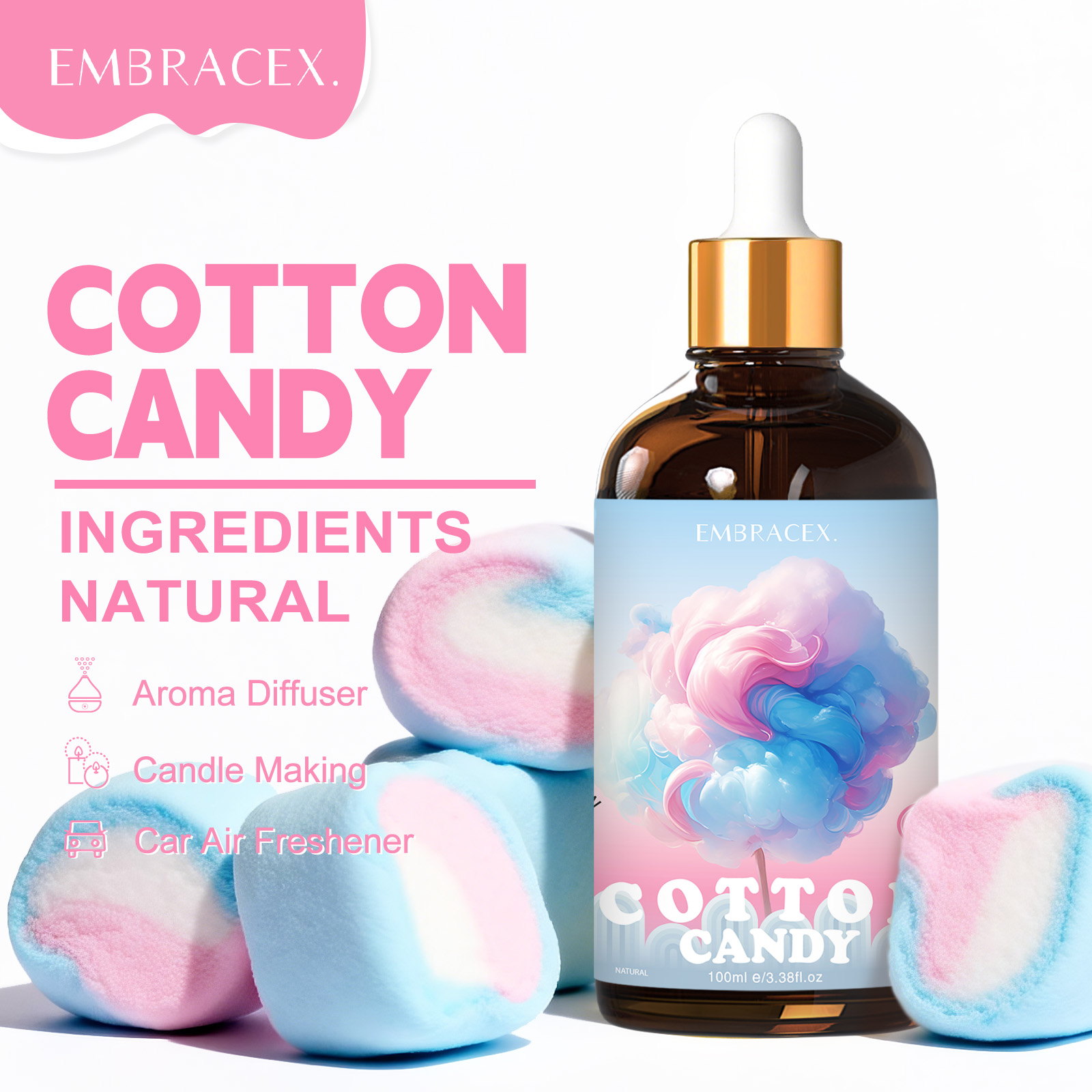 100ml Cotton Candy Essential O - Soap Making Scents 评论和价格