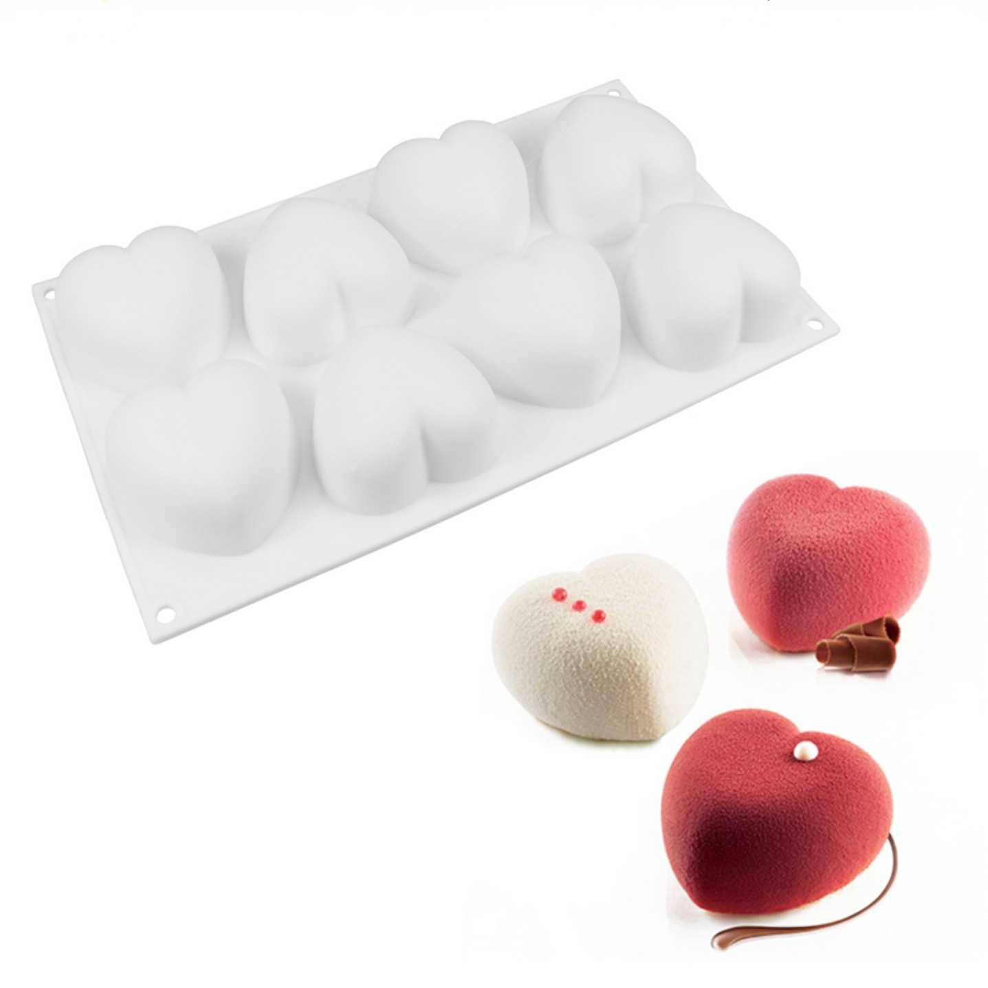 Love Heart Silicone Soap Mold  - Soap Making Gloves 评论和价格