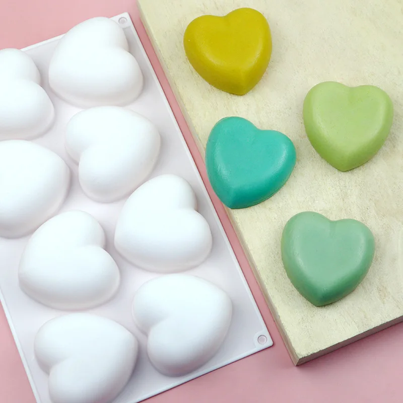 Love Heart Silicone Soap Mold  - Soap Making Gloves 评论和价格