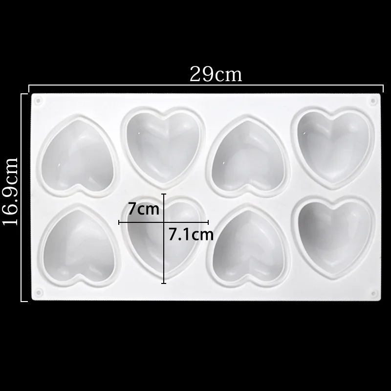 Love Heart Silicone Soap Mold  - Soap Making Gloves 评论和价格