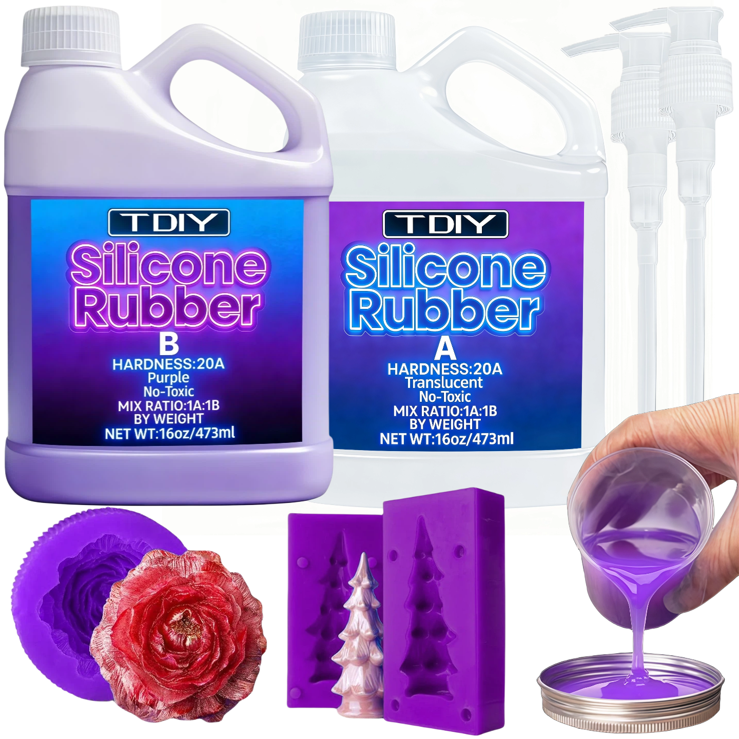 Liquid Silicone Rubber Kit - H - Soap Making Kit 评论和价格