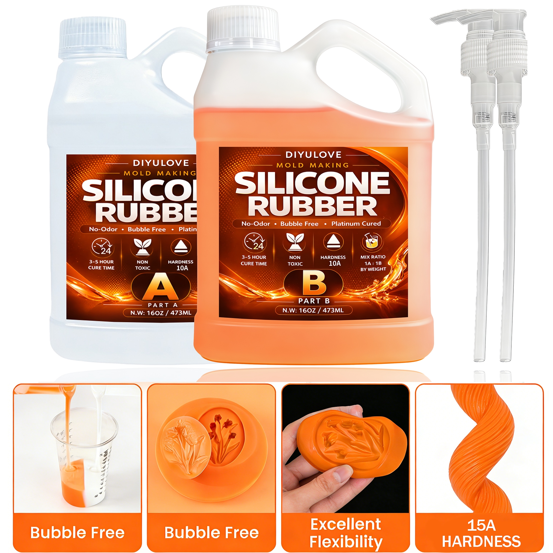 Liquid Silicone Rubber Kit,Hig - Soap Making Kit 评论和价格