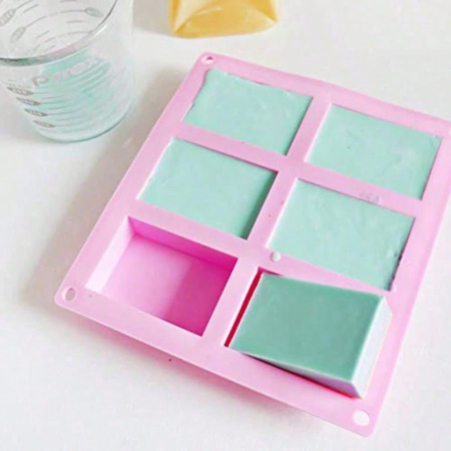 1-2 Pack 6‑Cavity DIY Silicone - Soap Making Gloves 评论和价格