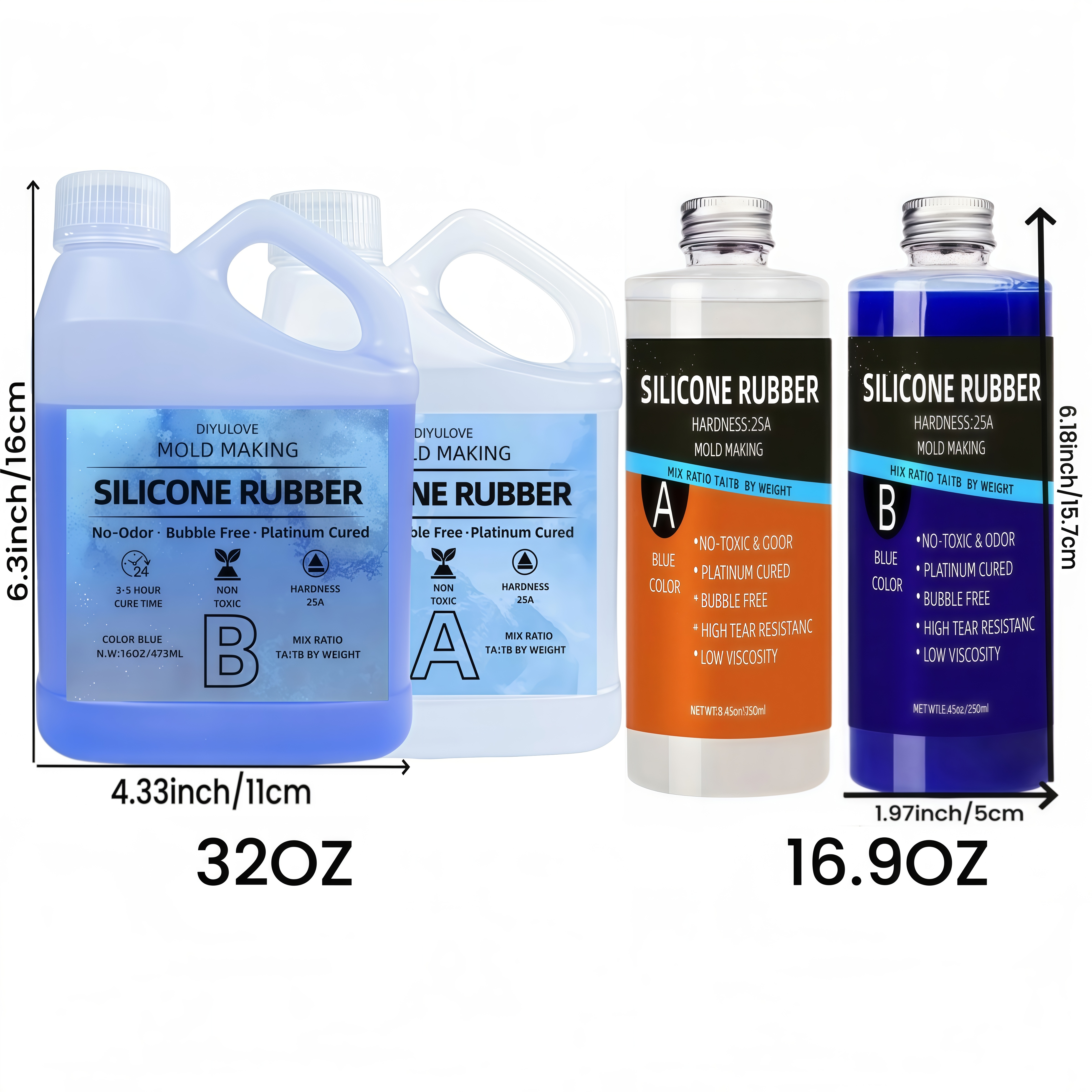 32oz High-Performance Silicone - Soap Making Kit 评论和价格