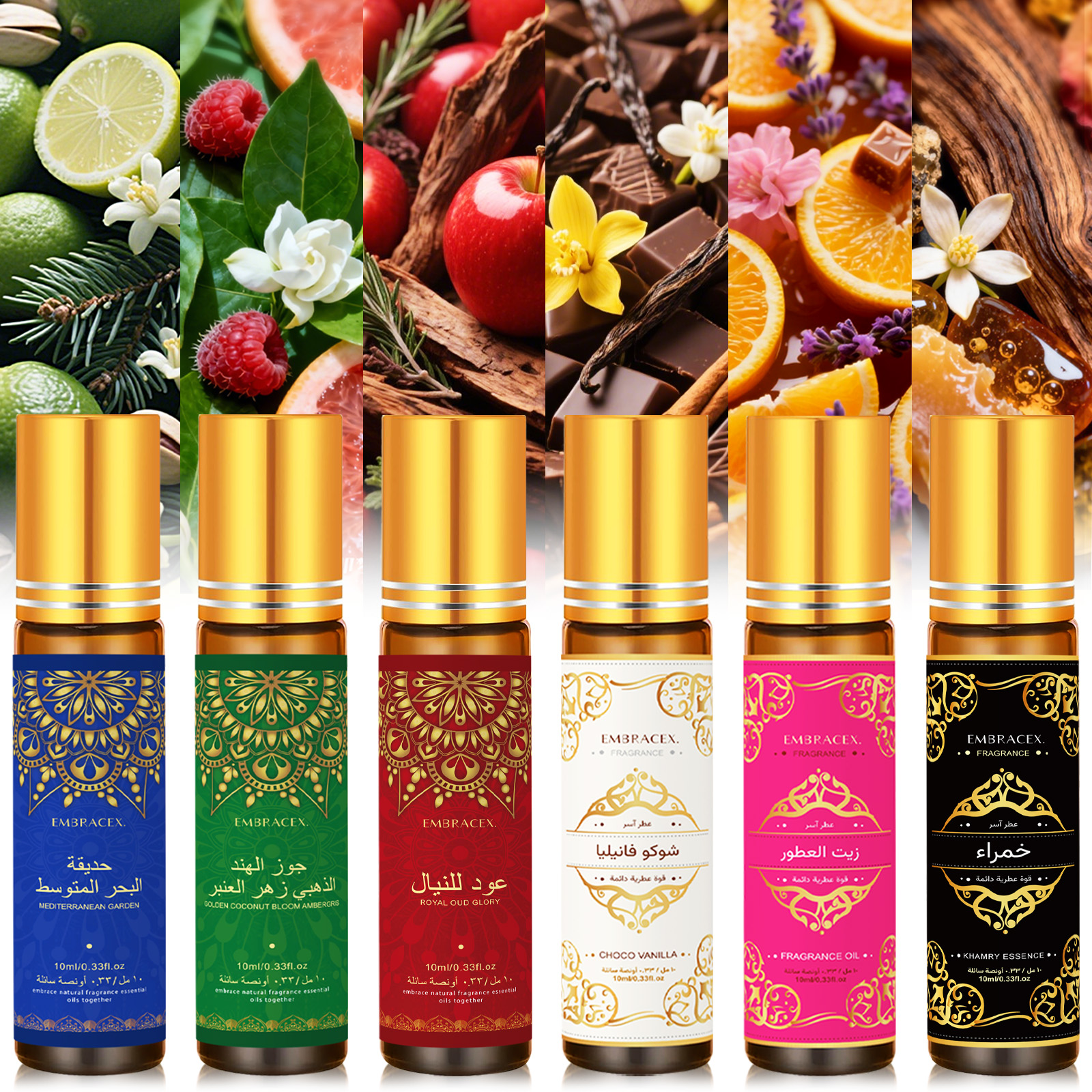 8PC/1PC 10ml Roller Essential  - Soap Making Oils 评论和价格